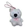 White plush puppy pendant, cute and adorable pet keychain bag, decorative plush toy Item Picture